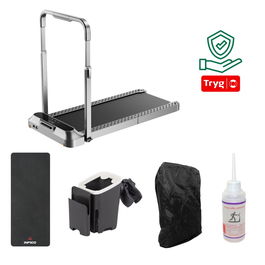 WalkingPad R2 Pro Premium Plus, alt av ekstra utstyr og 5 års utvidet forsikring - Treningsgiganten.no