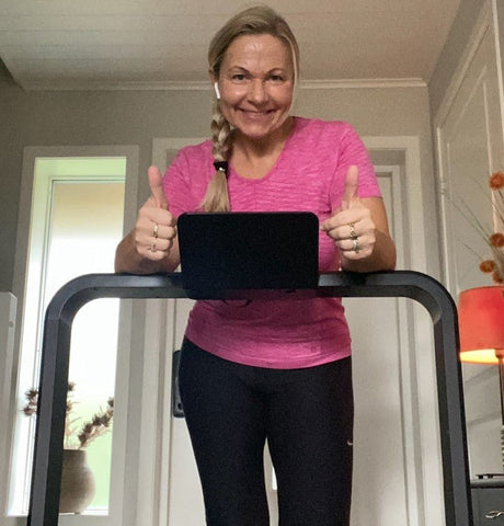 Anne-Mette Deler Hvordan WalkingPad Forvandler Hjemmetrening - Treningsgiganten.no