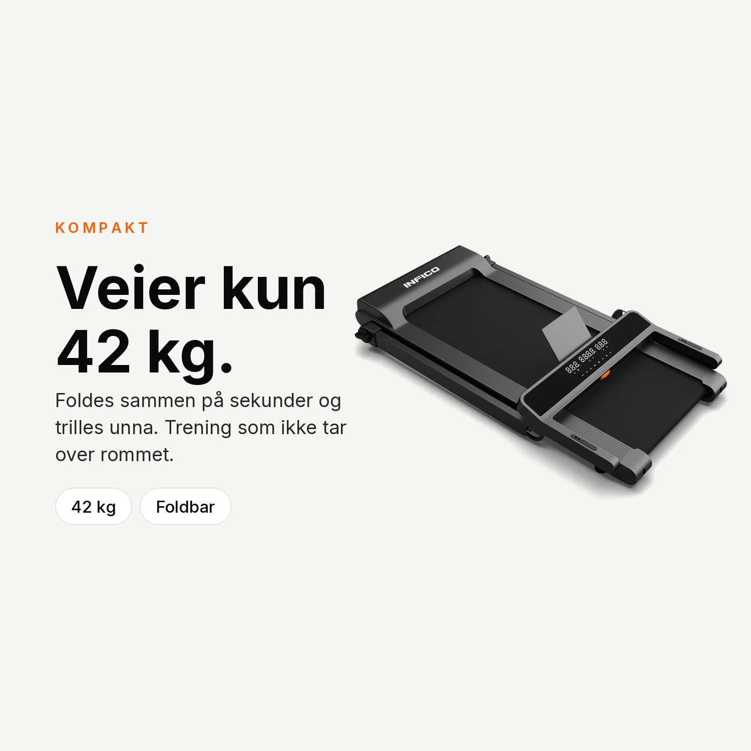 Infico WalkingPad X14 Incline - Treningsgiganten.no