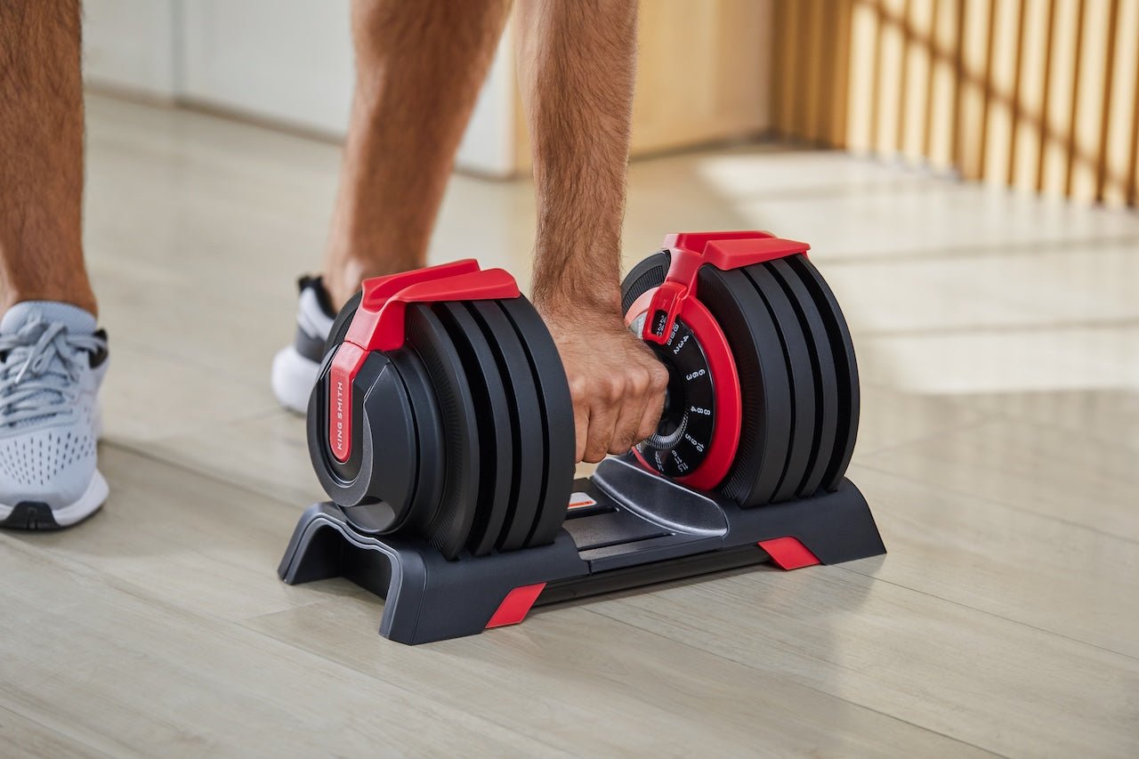 Kingsmith adjustable dumbbell 24kg - Treningsgiganten.no