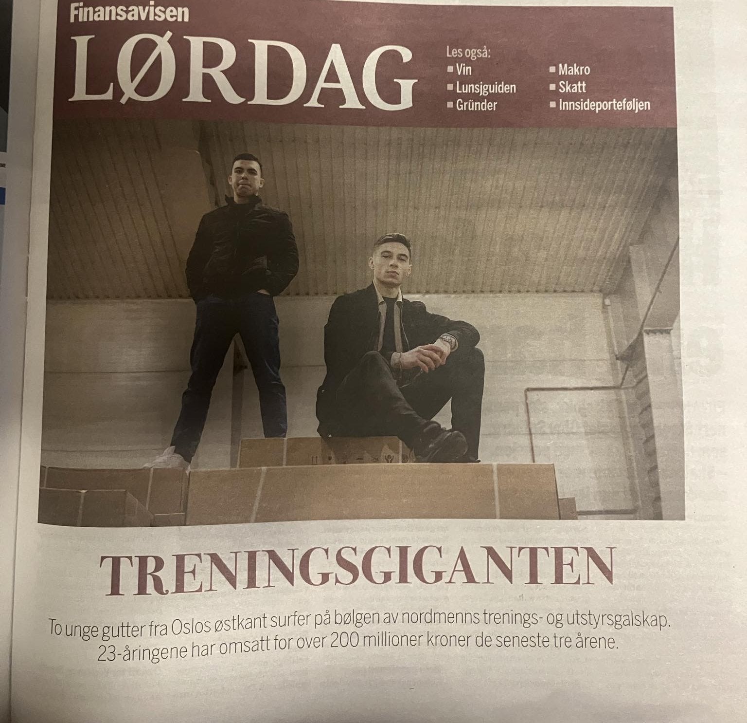 Omtalt i Finansavisen L&oslash;rdag