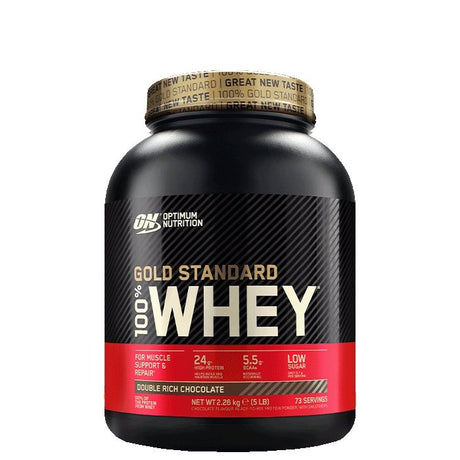 100% Whey Gold Std, 2273 g, Double Rich Chocolate - MyStuff.no