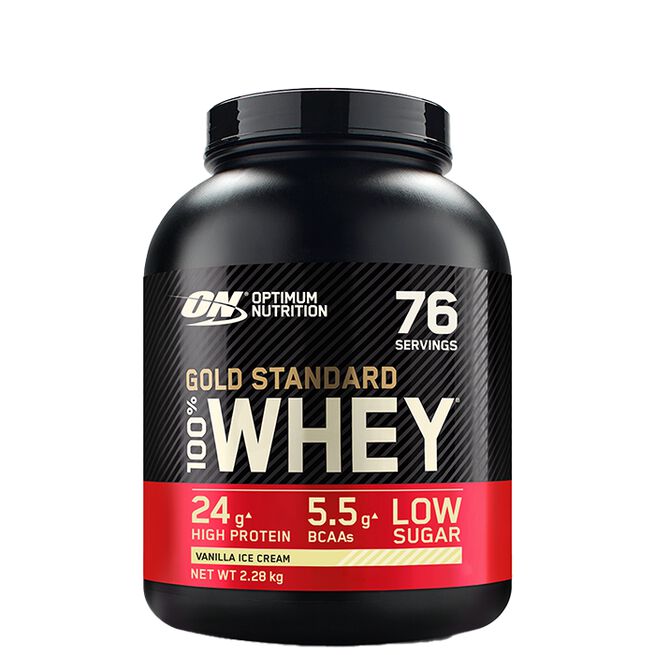 100% Whey Gold Std, 2273 g, Vanilla Ice Cream - MyStuff.no