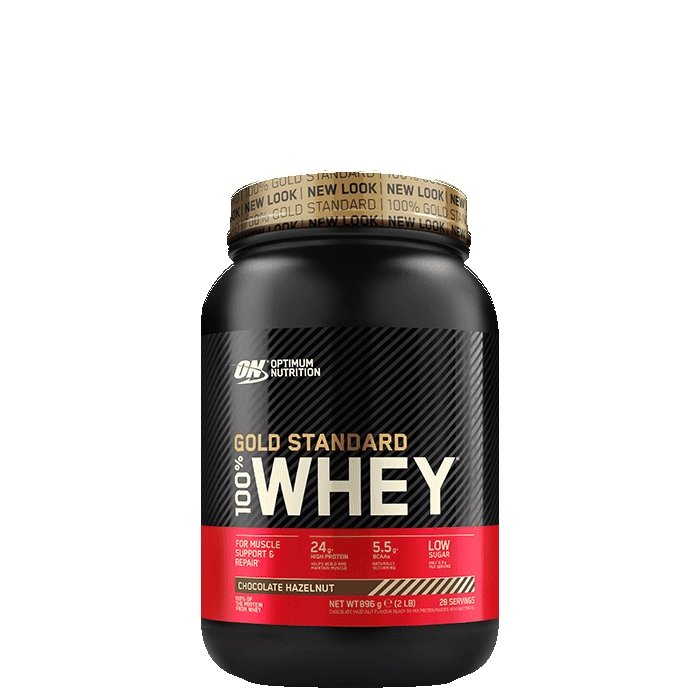 100% Whey Gold Std, 899 g, Chocolate Hazelnut - MyStuff.no