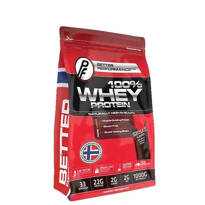 100% Whey Protein, 1000 g, Sjokolade - MyStuff.no