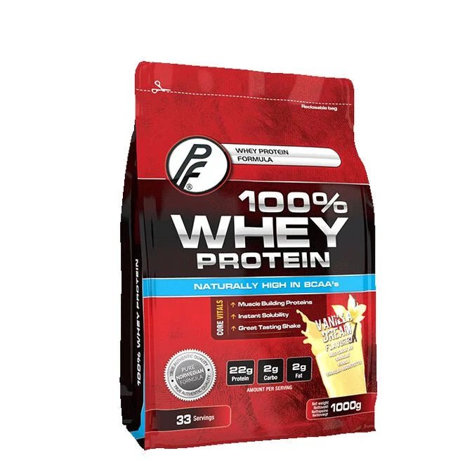100% Whey Protein, 1000 g, Vanilla Dream - MyStuff.no