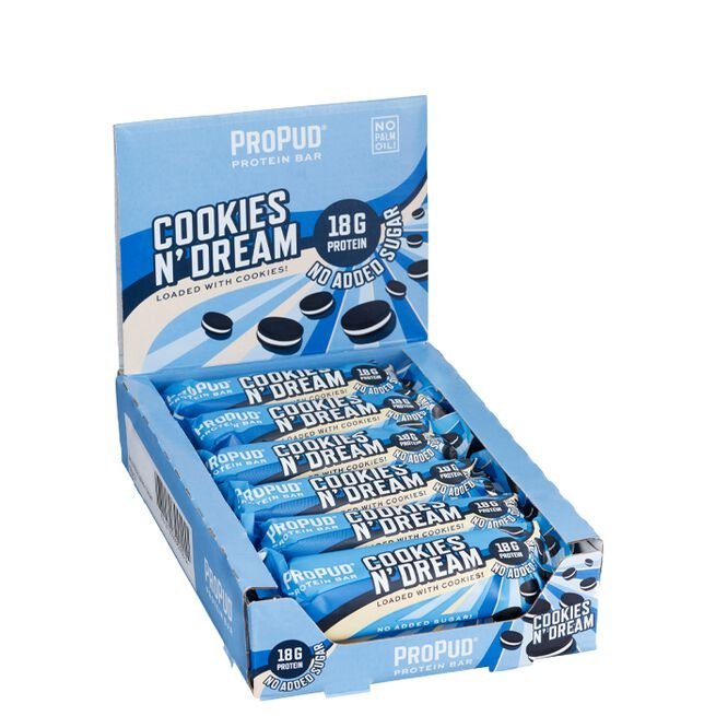 12 x ProPud Protein Bar, 55 g, Cookies N' Dream - MyStuff.no