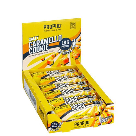 12 x ProPud Protein Bar, 55 g, Salty Caramello Cookie - MyStuff.no