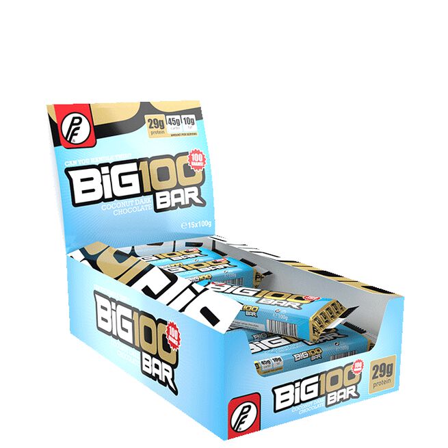 15 x Big 100 Protein Bar,100g, Kokos Sjokolade - MyStuff.no
