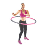 1,5kg Joined Hula Hoop (pink-grey) - MyStuff.no