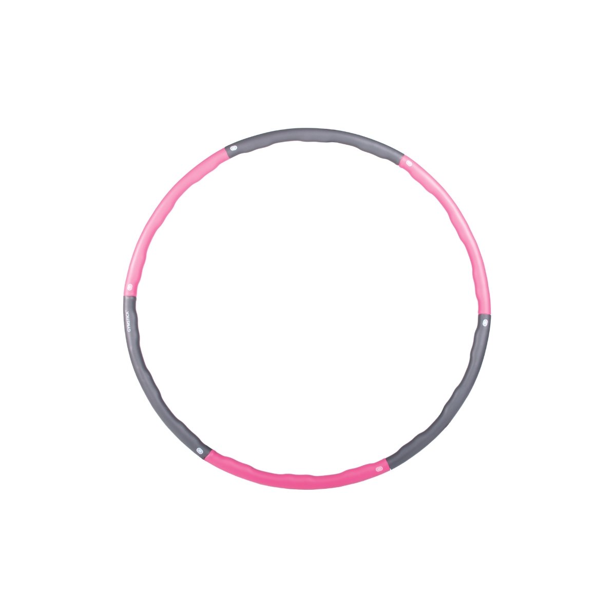 1,5kg Joined Hula Hoop (pink-grey) - MyStuff.no