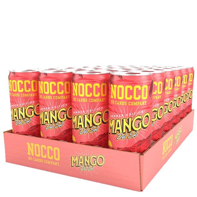 24 x NOCCO BCAA, 330 ml, Mango del Sol - MyStuff.no