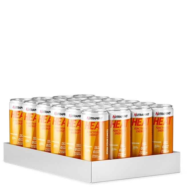 24 x Nutramino HEAT, 330 ml, Orange - MyStuff.no