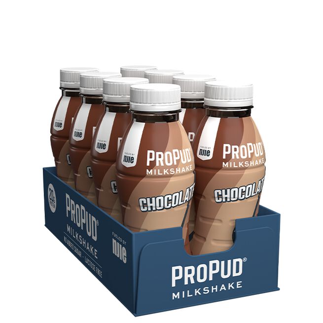 8 x ProPud Protein Milkshake, 330 ml, Chocolate - MyStuff.no