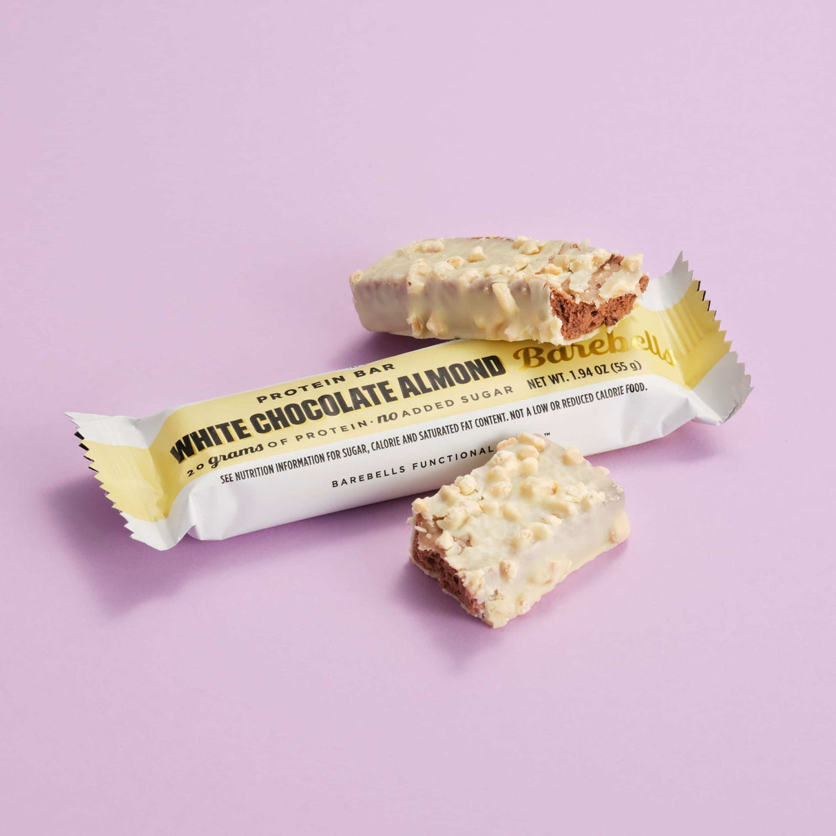 Barebells Protein Bar, 55 g, White chocolate almond - MyStuff.no
