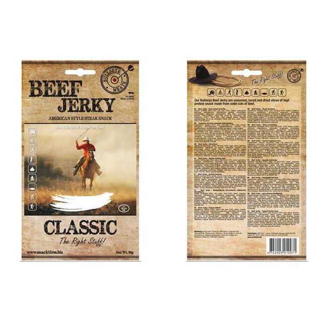 Beef Jerky, 50 g, Classic - MyStuff.no