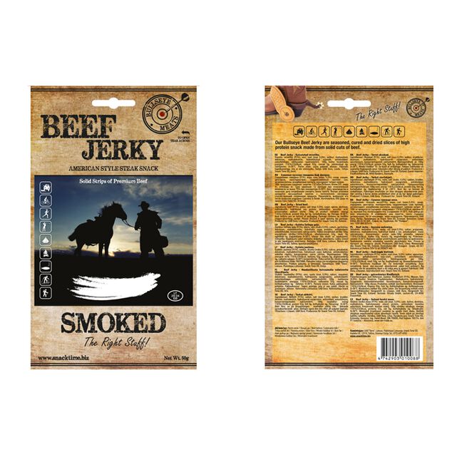 Beef Jerky, 50 g, Smoked - MyStuff.no