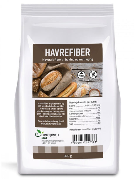 Havrefiber, 300 g - MyStuff.no