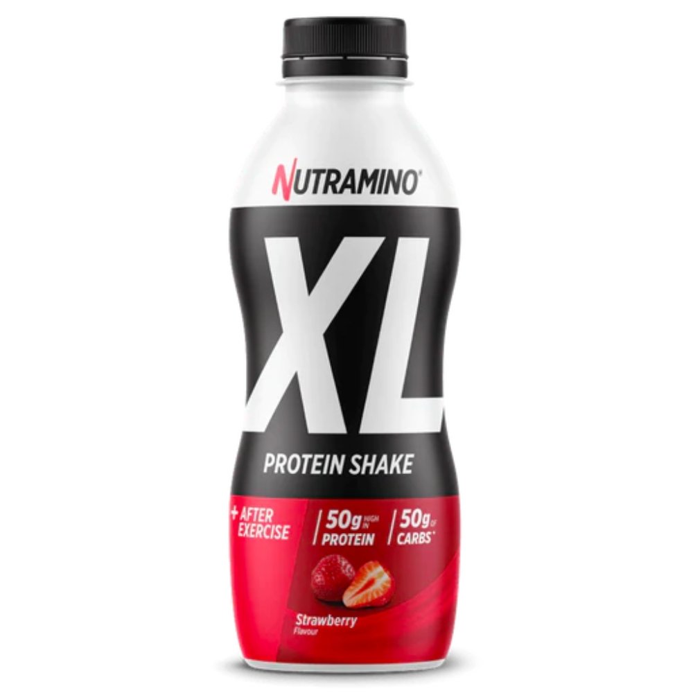 Nutramino Protein XL Shake, 475 ml Jordbær - MyStuff.no