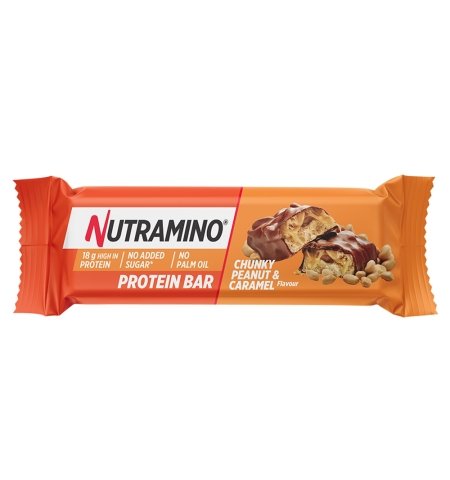 Nutramino Proteinbar, 55 g, Chunky Peanut Caramel - MyStuff.no