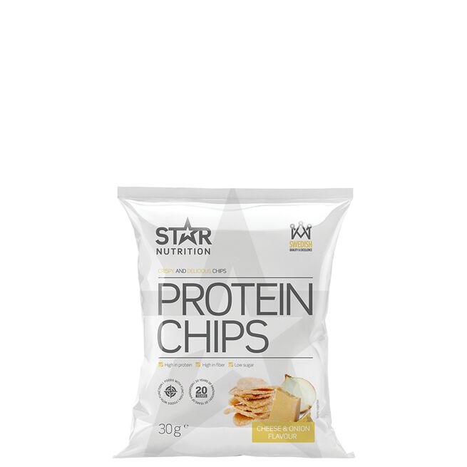 Protein Chips, 30 g, Cheese & Onion - MyStuff.no