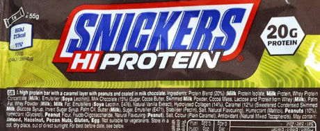 Snickers HiProtein Bar - 55g - Original - MyStuff.no