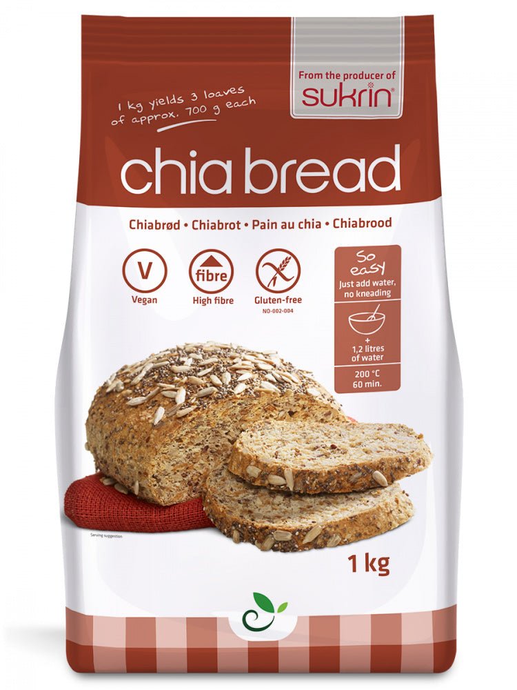 Sukrin Chiabrød, glutenfri og vegansk - 1KG - MyStuff.no