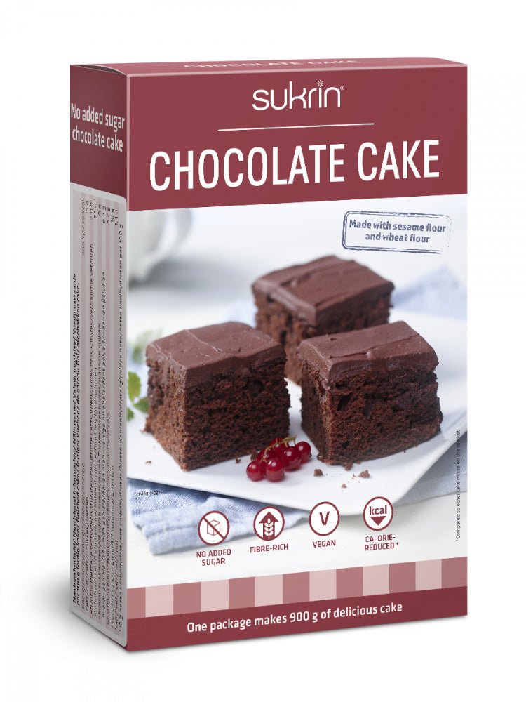 Sukrin Chocolate cake, 375 g bakemiks - MyStuff.no