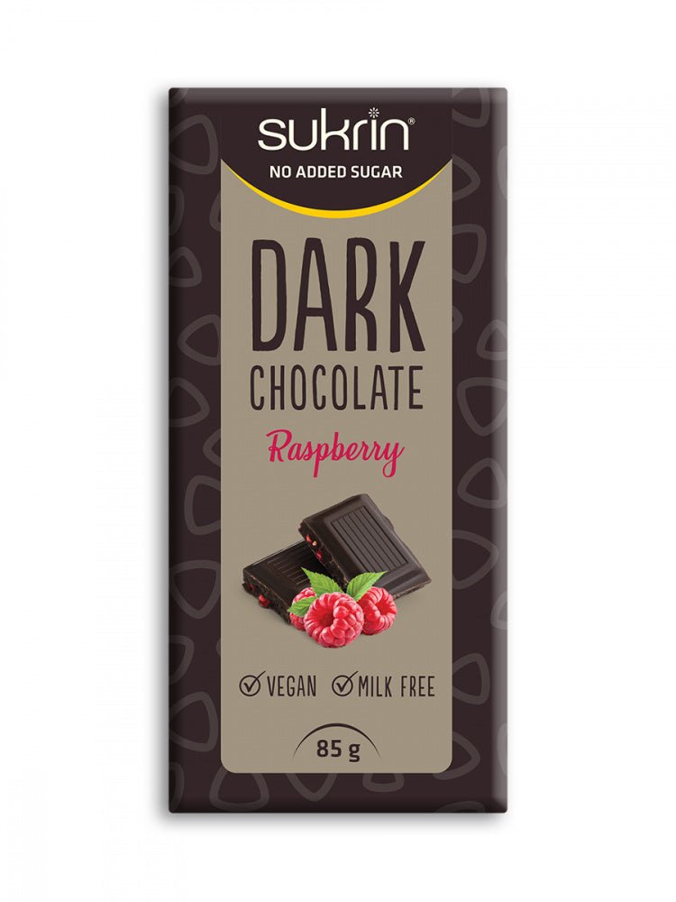 Sukrin Dark Chocolate Raspberry, 85 g - MyStuff.no