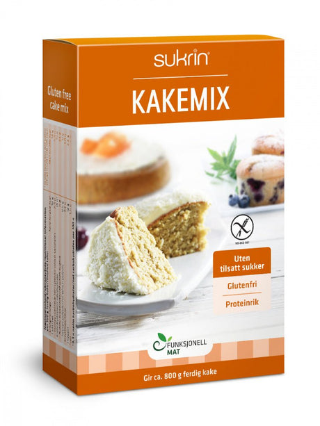 Sukrin Kakemix, glutenfri og sukkerfri, 360 g - MyStuff.no